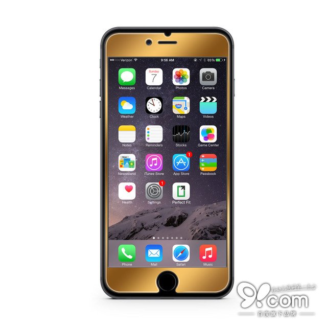 Novelty accessories iPhone 6 champagne gold luxury glass film 